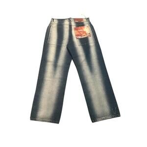 Deadstock Torch Washed Wide Leg Jeans | 32x32 |